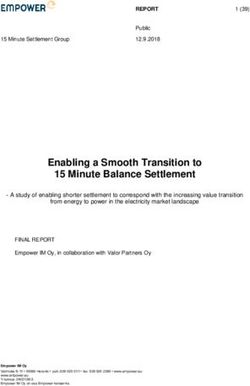 Enabling a Smooth Transition to 15 Minute Balance Settlement - Energiavirasto