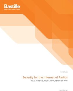 Security for the Internet of Radios - real threats, right Now, ready or Not bastille.net - Bastille Networks