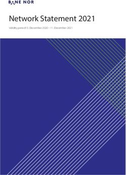 Network Statement 2021 - Validity period13. December 2020 - December 2021 - Bane NOR