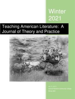 Winter 2021 Teaching American Literature: A Journal of Theory and Practice