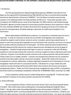 BLUESTAR ENERGY'S REPONSE TO THE SUPPLIER C ONSOLIDATED BILLING POLICY QUESTIONS