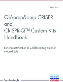 QIAprep& CRISPR and CRISPR-Q Custom Kits Handbook - For characterization of CRISPR editing events in cultured cells