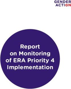 Report on Monitoring of ERA Priority 4 Implementation - GENDERACTION