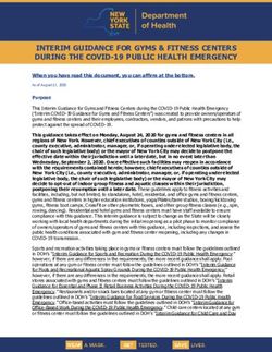 INTERIM GUIDANCE FOR GYMS & FITNESS CENTERS DURING THE COVID-19 PUBLIC HEALTH EMERGENCY - Governor ...