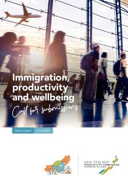 Immigration, productivity and wellbeing - Call for subm issions Issues paper June 2021 - Productivity Commission