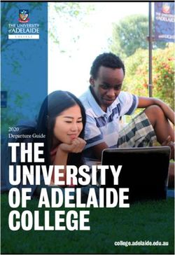 THE UNIVERSITY OF ADELAIDE COLLEGE - college.adelaide.edu.au