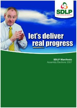 SDLP Manifesto Assembly Elections 2007 - CAIN: Northern Ireland Conflict