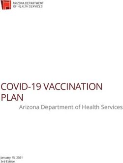 COVID-19 VACCINATION PLAN - Arizona Department of Health Services - Arizona Department of ...