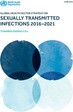 SEXUALLY TRANSMITTED INFECTIONS 2016-2021 - GLOBAL HEALTH SECTOR STRATEGY ON TOWARDS ENDING STIs - World Health Organization