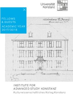 FELLOWS & GUESTS ACADEMIC YE AR - 2017/2018 INSTITUTE FOR ADVANCED STUDY KONSTANZ - Kulturelle Grundlagen von ...