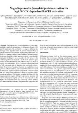 NOGO 66 PROMOTES Β AMYLOID PROTEIN SECRETION VIA NGR/ROCK DEPENDENT BACE1 ACTIVATION