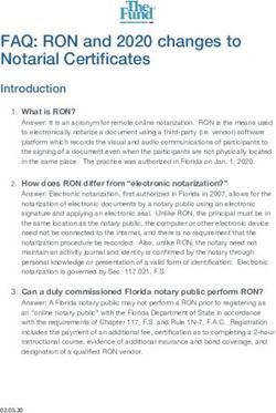 FAQ: RON and 2020 changes to Notarial Certificates - The Fund