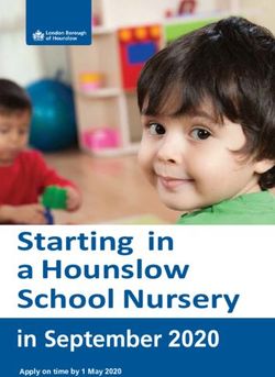 Starting in a Hounslow School Nursery - in September 2020 Apply on time by 1 May 2020 - London Borough of ...