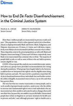 How to End De Facto Disenfranchisement in the Criminal Justice System - Demos