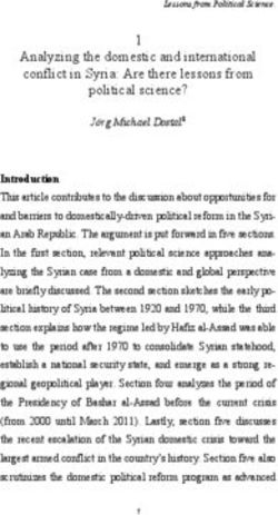 Analyzing the domestic and international conflict in Syria: Are there lessons from political science?