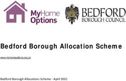 Bedford Borough Allocation Scheme - Bedford Borough Allocations Scheme - April 2021 - NET