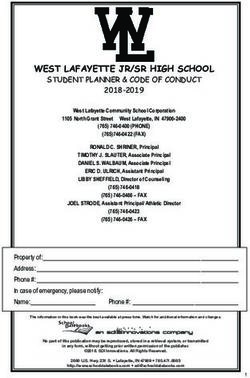 WEST LAFAYETTE JR/SR HIGH SCHOOL - STUDENT PLANNER & CODE OF CONDUCT - The Zone