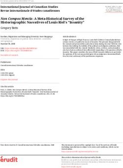 Non Compos Mentis: A Meta-Historical Survey of the Historiographic Narratives of Louis Riel's "Insanity" - Érudit
