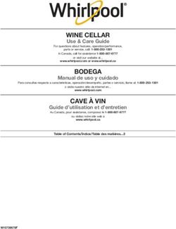 WINE CELLAR Use & Care Guide - Whirlpool