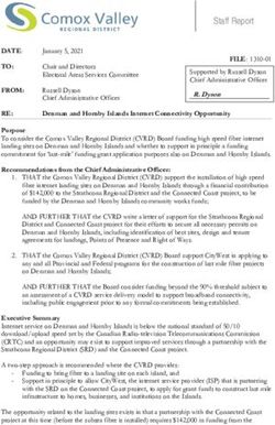 Staff Report - Comox Valley Regional District