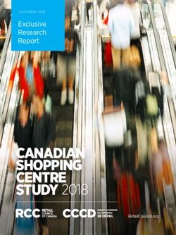 CANADIAN SHOPPING CENTRE - STUDY 2018 - Exclusive Research Report - Retail Council of Canada