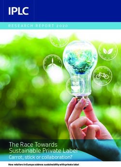 The Race Towards Sustainable Private Label - Carrot, stick or collaboration? - RESEARCH REPORT 2020 - IPLC