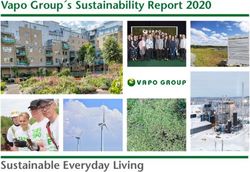 Vapo Group s Sustainability Report 2020 - Sustainable Everyday Living