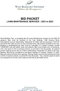 BID PACKET LAWN MAINTENANCE SERVICES - 2021 to 2023