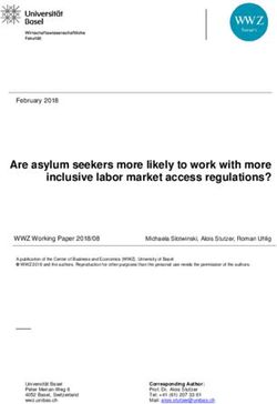 Are asylum seekers more likely to work with more inclusive labor market access regulations? - edoc