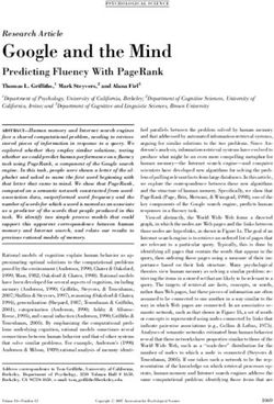 Google and the Mind Predicting Fluency With PageRank Thomas L. Griffiths,1 Mark Steyvers,2 and Alana Firl3
