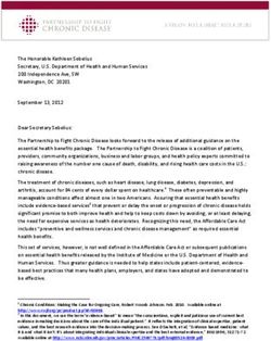 The Honorable Kathleen Sebelius Secretary, U.S. Department of Health and Human Services 200 Independence Ave, SW Washington, DC 20201 September ...