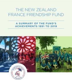 THE NEW ZEALAND FRANCE FRIENDSHIP FUND - A SUMMARY OF THE FUND'S ACHIEVEMENTS 1991 TO 2019
