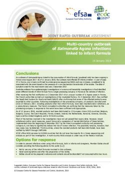 JOINT RAPID OUTBREAK ASSESSMENT - Multi-country outbreak of Salmonella Agona infections linked to infant formula - ECDC