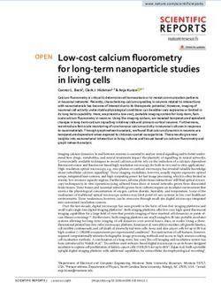 Low cost calcium fluorometry for long term nanoparticle studies in living cells - Nature