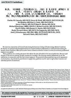 AMERICAN ASSOCIATION OF CLINICAL ENDOCRINOLOGISTS AND AMERICAN COLLEGE OF ENDOCRINOLOGY CLINICAL PRACTICE GUIDELINES FOR THE DIAGNOSIS AND ...
