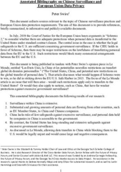 Annotated Bibliography on Chinese Surveillance and European Union Data Privacy - Future of Privacy Forum