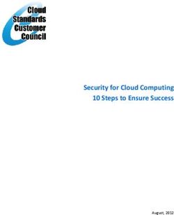 Security for Cloud Computing 10 Steps to Ensure Success - August, 2012