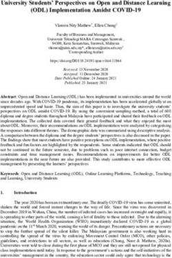 University Students' Perspectives on Open and Distance Learning (ODL) Implementation Amidst COVID-19 - ERIC