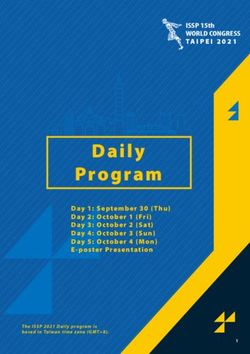 Daily Program - About ISSP 2021