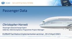 Passenger Data Christopher Hornek - EURNAT Facilitation Implementation seminar , 20-23 April 2021 ICAO Doc 9303 Compliance Programme Project Manager