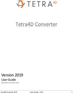 Tetra4D Converter - Version 2019 User Guide Document version: V4.0 - User Manual
