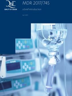 MDR 2017/745 A BRIEF INTRODUCTION - APRIL 2019 - QBD