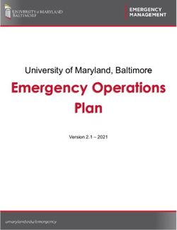 Emergency Operations Plan - University of Maryland, Baltimore Version 2.1 2021 - The University ...