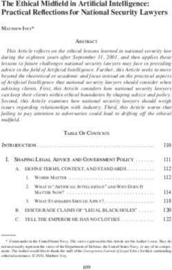 The Ethical Midfield in Artificial Intelligence: Practical Reflections for National Security Lawyers - Georgetown Law