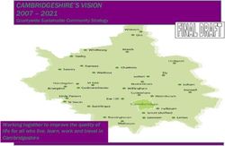 CAMBRIDGESHIRE'S VISION 2007 - 2021 Countywide Sustainable Community Strategy - Working together to improve the quality of life for all who ...