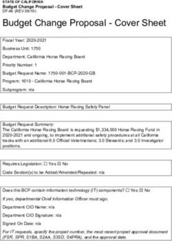 Budget Change Proposal - Cover Sheet - CA.gov