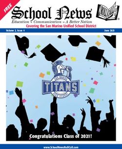 Congratulations Class of 2021! - Covering the San Marino Unified School District Education + Communication = A Better Nation