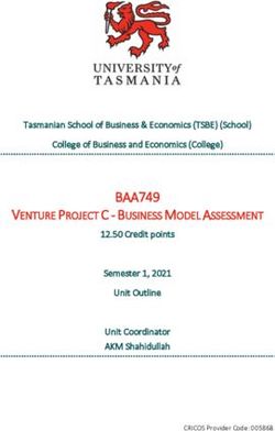 BAA749 VENTURE PROJECT C - BUSINESS MODEL ASSESSMENT - University of Tasmania