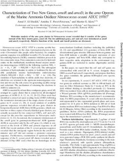 Characterization of Two New Genes, amoR and amoD , in theamo Operon of the Marine Ammonia Oxidizer Nitrosococcus oceani ATCC 19707䌤