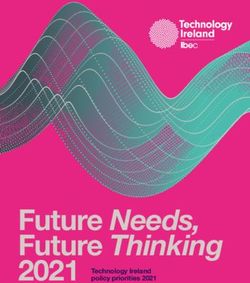 Future Needs, Future Thinking - 2021 Technology Ireland policy priorities 2021 - IBEC